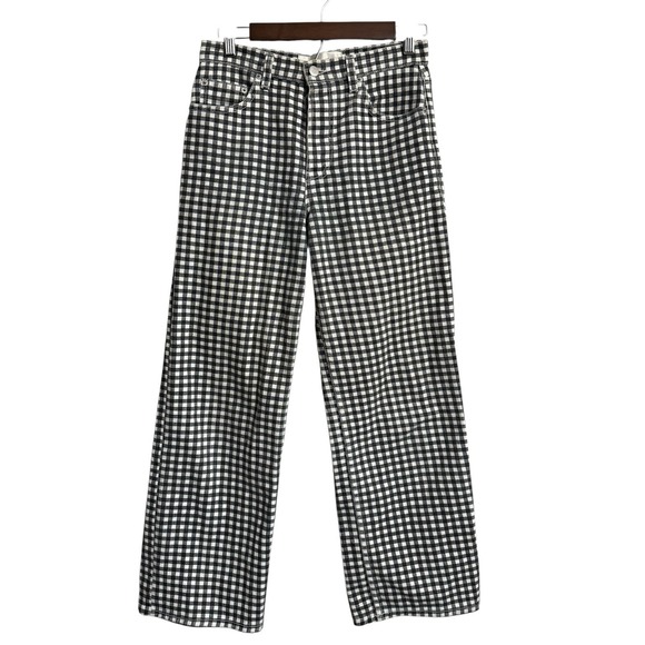 Reformation Denim - Reformation Fawcett jean women's 26 gingham check plaid preppy boho festival